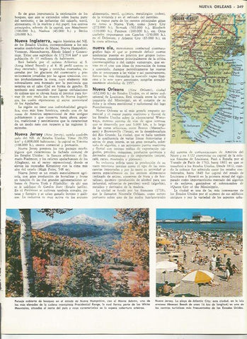 LAMINA MONITOR 0129: MAPA Y VISTAS DE NEW JERSEY