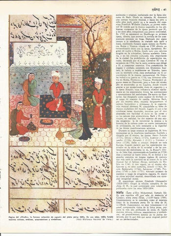 LAMINA MONITOR 0137: PAGINA DEL DIWAN DEL POETA HAFIZ