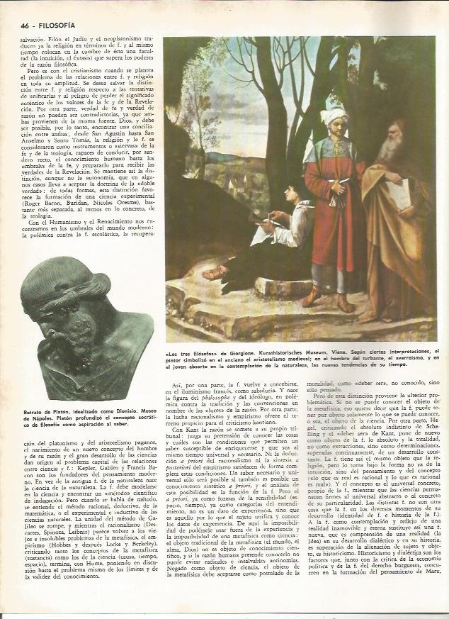 LAMINA MONITOR 0153: LOS TRES FILOSOFOS POR GIORGIONE