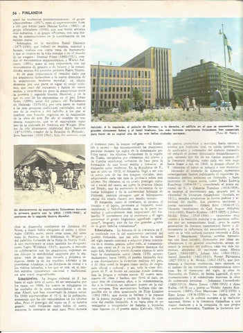 LAMINA MONITOR 0155: PALACIO DE CORREOS DE HELSINKI FINLANDIA