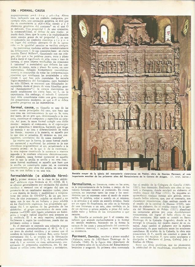 LAMINA MONITOR 0163: RETABLO DE LA IGLESIA DEL MONASTERIO DE POBLET