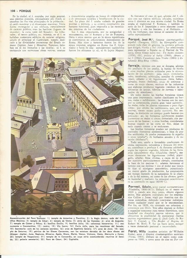LAMINA MONITOR 0164: RECONSTRUCCION DEL FORO EN ROMA
