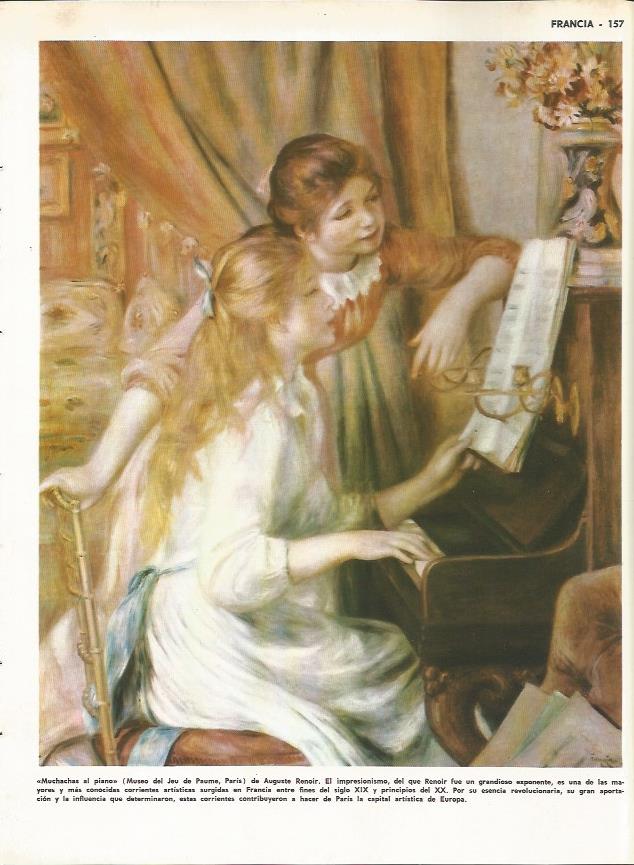LAMINA MONITOR 0179: MUCHACHAS AL PIANO POR RENOIR