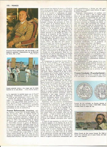 LAMINA MONITOR 0185: FRANCISCO FRANCO. BILLETES DE FRANCIA