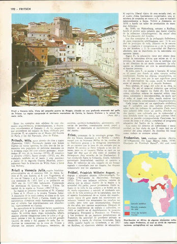 LAMINA MONITOR 0191: PUERTO DE MUGGIA. MAPA DE AFRICA SEGUN FROBENIUS