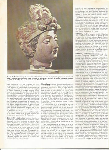 LAMINA MONITOR 0208: CABEZA DE BODISATVA MUESTRA DE ARTE DE GANDHARA