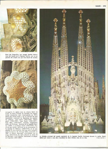 LAMINA MONITOR 0214: LA SAGRADA FAMILIA EN BARCELONA