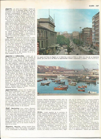LAMINA MONITOR 0228: PASEO DE BEGOÑA Y PUERTO EN GIJON