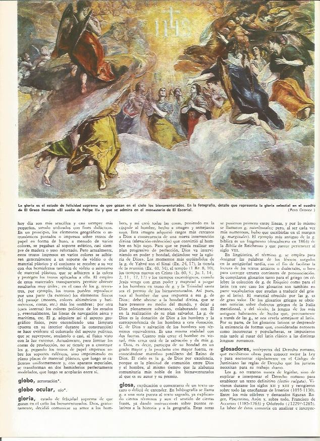 LAMINA MONITOR 0234: EL SUEÑO DE FELIPE II POR EL GRECO