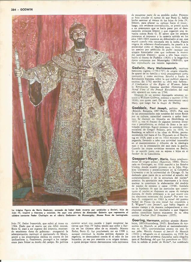 LAMINA MONITOR 0237: FEDOR CHALIAPIN REPRESENTANDO A BORIS GODUNOV