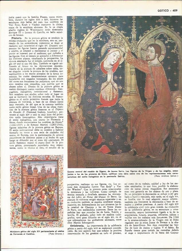 LAMINA MONITOR 0244: ESCENA CENTRAL DEL RETABLO DE SIGENA DE JAUME SERRA