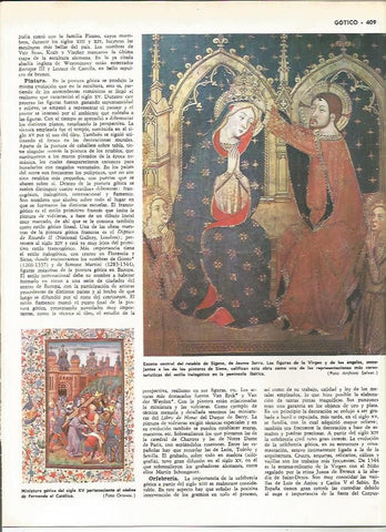 LAMINA MONITOR 0244: ESCENA CENTRAL DEL RETABLO DE SIGENA DE JAUME SERRA