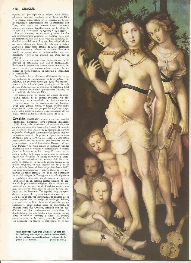 LAMINA MONITOR 0247: LAS TRES GRACIAS POR BALDUNG