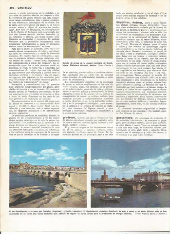 LAMINA MONITOR 0272: ESCUDO DE ARMAS DE GUADALAJARA EN MEXICO. RIO GUADALQUIVIR