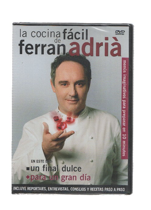 DVD: LA COCINA FACIL DE FERRAN ADRIA: Un final dulce - Para un gran dia (El Periodico)