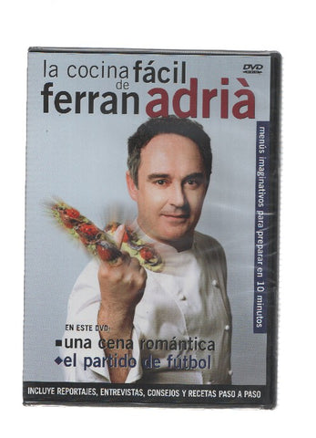 DVD: LA COCINA FACIL DE FERRAN ADRIA: Una cena romantica - el partido de futbol (El Periodico)