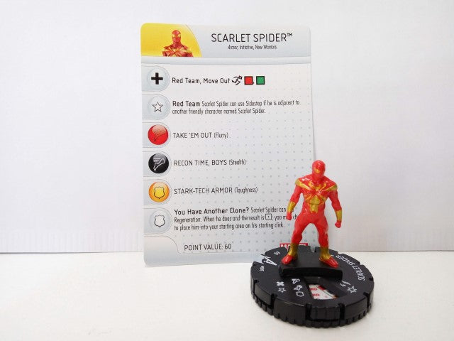 Heroclix: SCARLET SPIDER - Michael Von Patrick 05 (con tarjeta identificativa) 