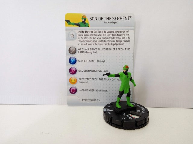 Heroclix: SON OF THE SERPENT 04 (con tarjeta identificativa) 