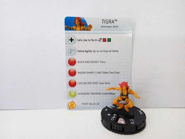 Heroclix: TIGRA - Greer Grant 08 (con tarjeta identificativa) 