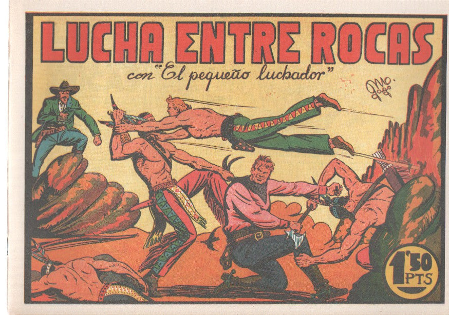 Facsimil: El Pequeño Luchador numero 006: Lucha entre rocas