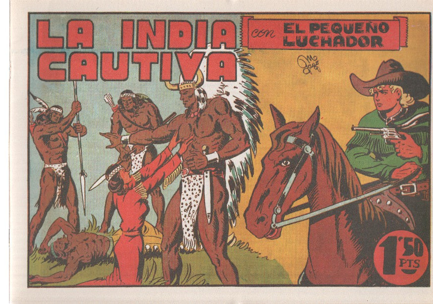Facsimil: El Pequeño Luchador numero 009: La india cautiva
