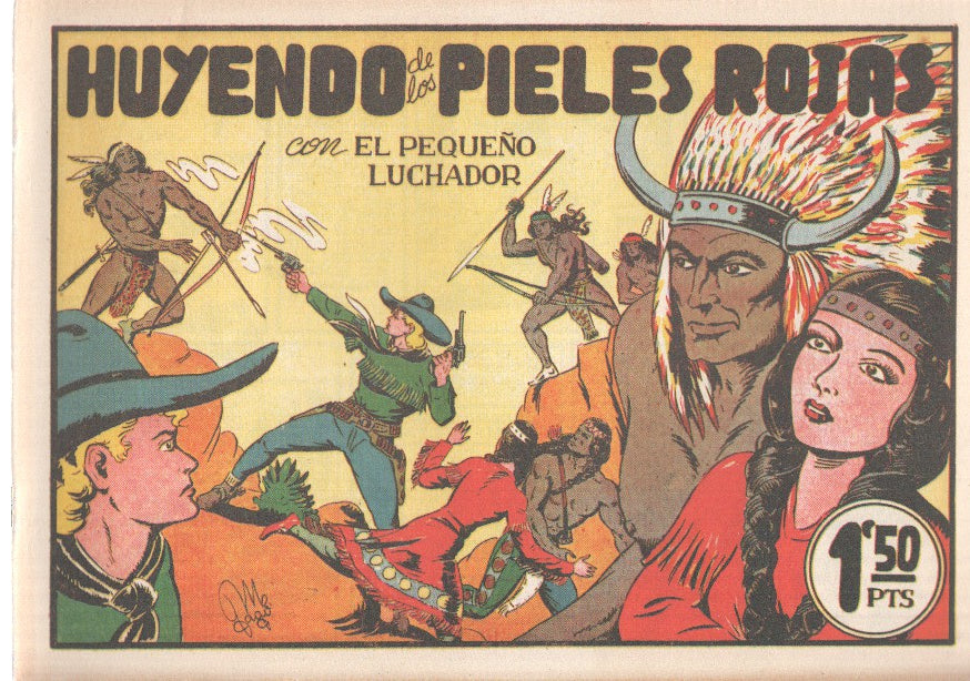 Facsimil: El Pequeño Luchador numero 011: Huyendo de los pieles rojas