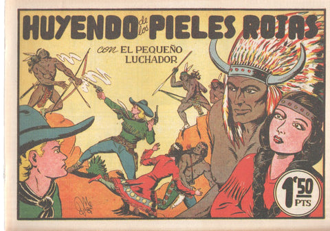 Facsimil: El Pequeño Luchador numero 011: Huyendo de los pieles rojas