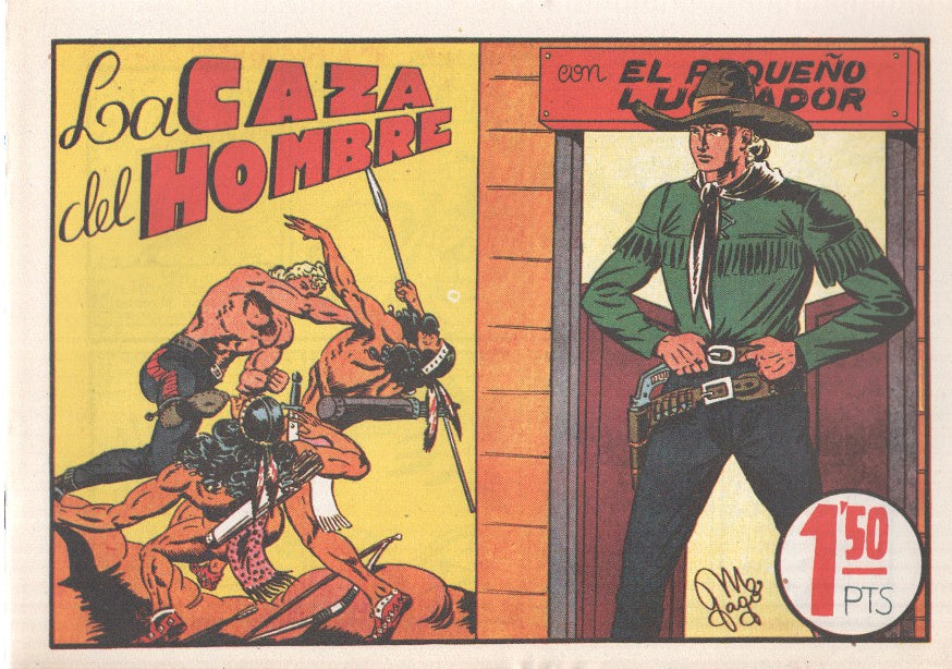 Facsimil: El Pequeño Luchador numero 018: La caza del hombre