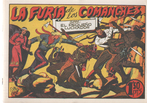 Facsimil: El Pequeño Luchador numero 032: La furia de los comanches