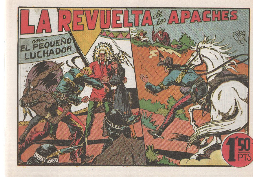 Facsimil: El Pequeño Luchador numero 035: La revuelta de los apaches