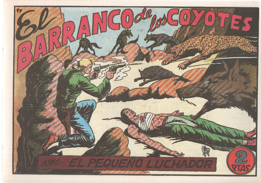 Facsimil: El Pequeño Luchador numero 045: El barranco de los coyotes
