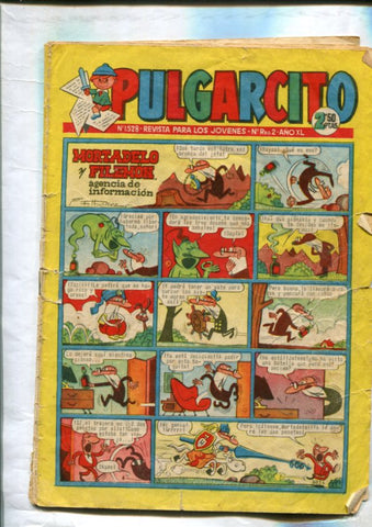 Pulgarcito numero 1528 (paginas centrales color con El Capitan Trueno)