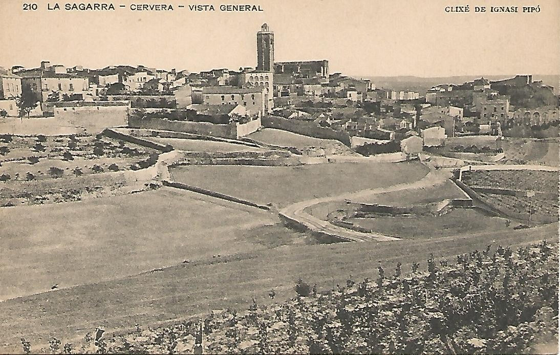 Postal 51570: La Sagarra-CERVERA - Vista general, clixe de Ignasi Pipo