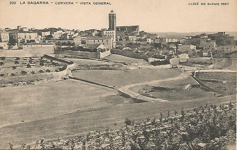 Postal 51570: La Sagarra-CERVERA - Vista general, clixe de Ignasi Pipo