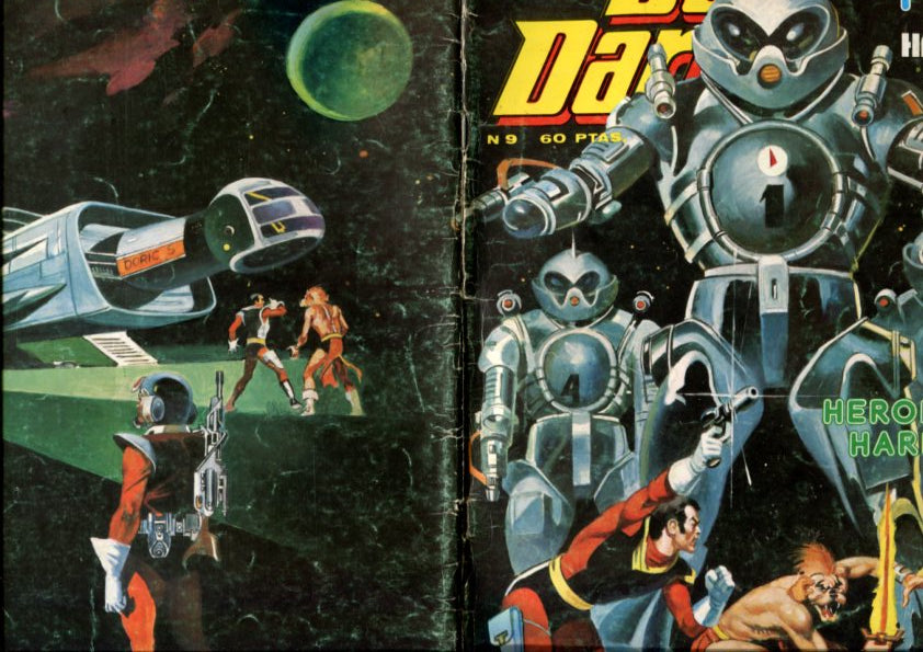 Dan Dare numero 09: Heroes de Harlem, (numerado 1 en interior cubierta)