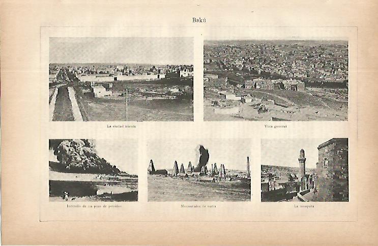 LAMINA ESPASA 9692: Vistas de Baku Rusia
