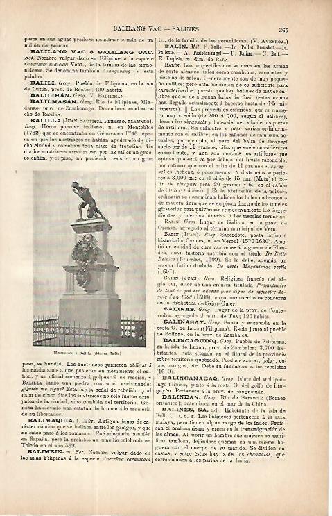 LAMINA ESPASA 9704: Monumento a Balilla en Geenova