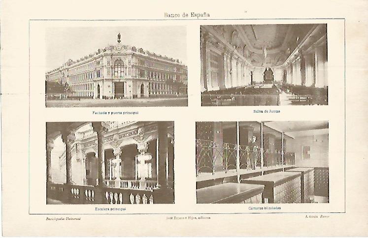 LAMINA ESPASA 9725: Vistas del Banco de España