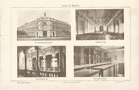 LAMINA ESPASA 9725: Vistas del Banco de España