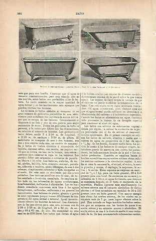LAMINA ESPASA 9739: Tipos de bañeras
