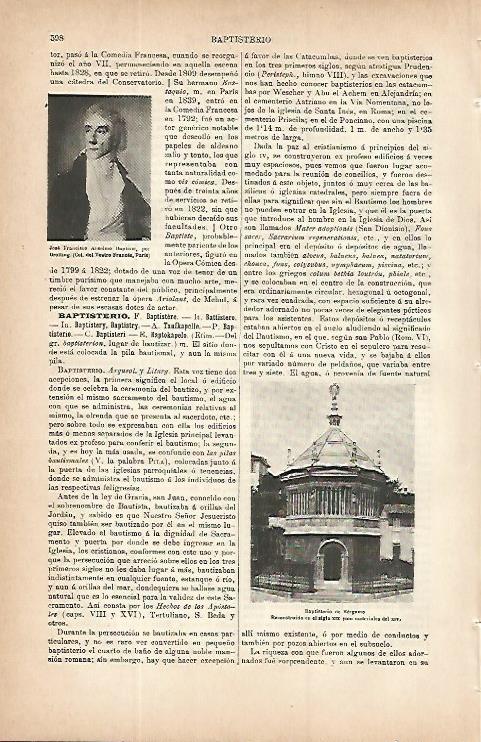 LAMINA ESPASA 9742: Baptisterio de Bergamo