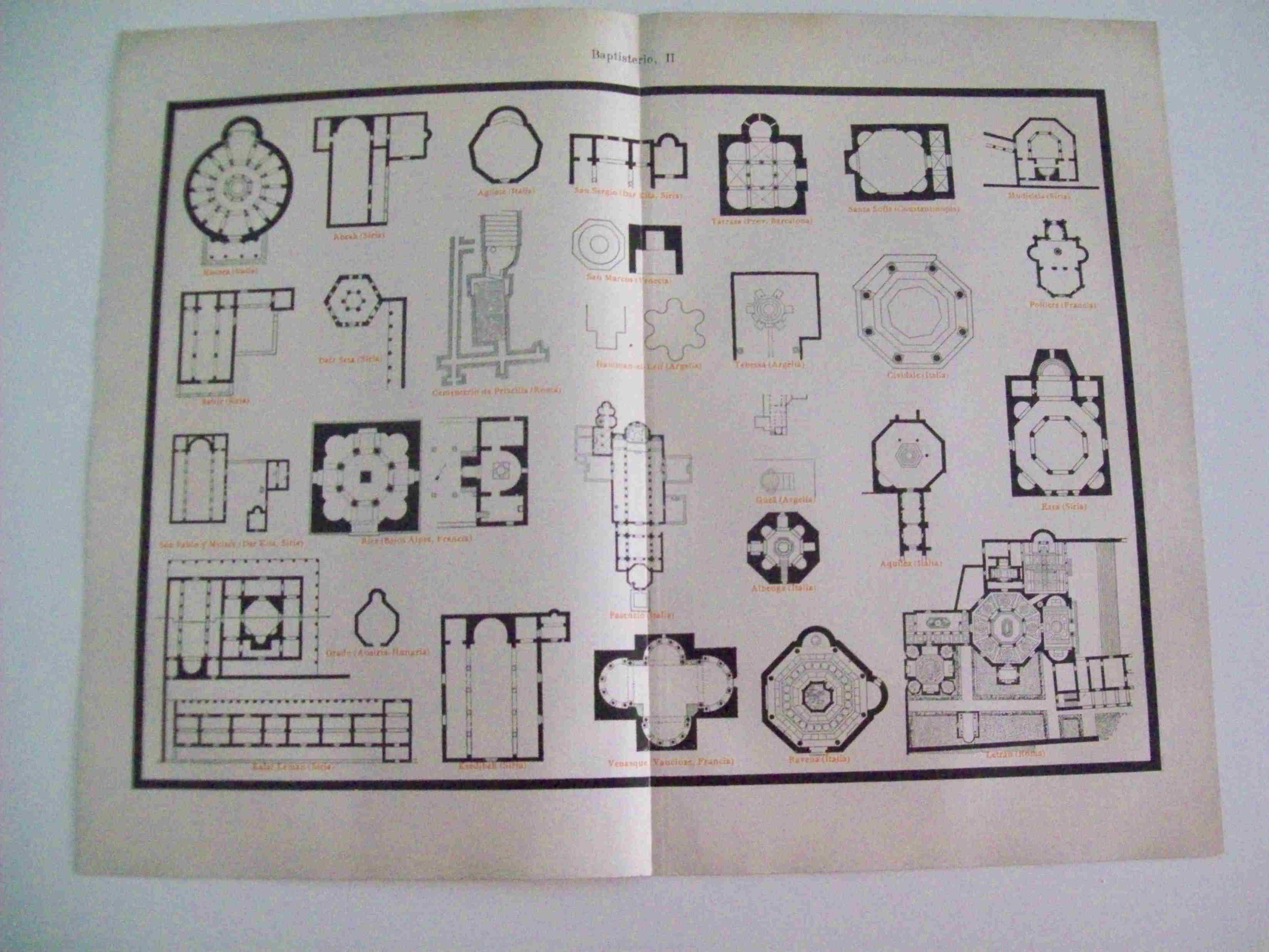 LAMINA ESPASA 9744: Plantas de Baptisterios 