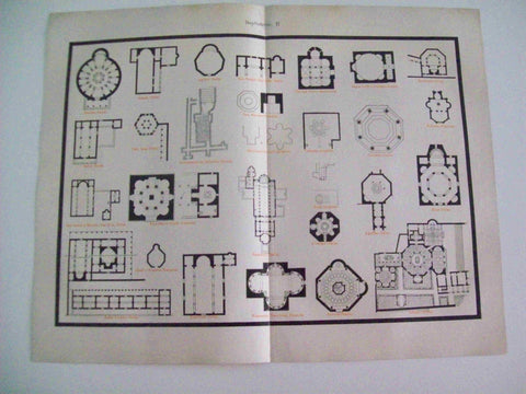 LAMINA ESPASA 9744: Plantas de Baptisterios 