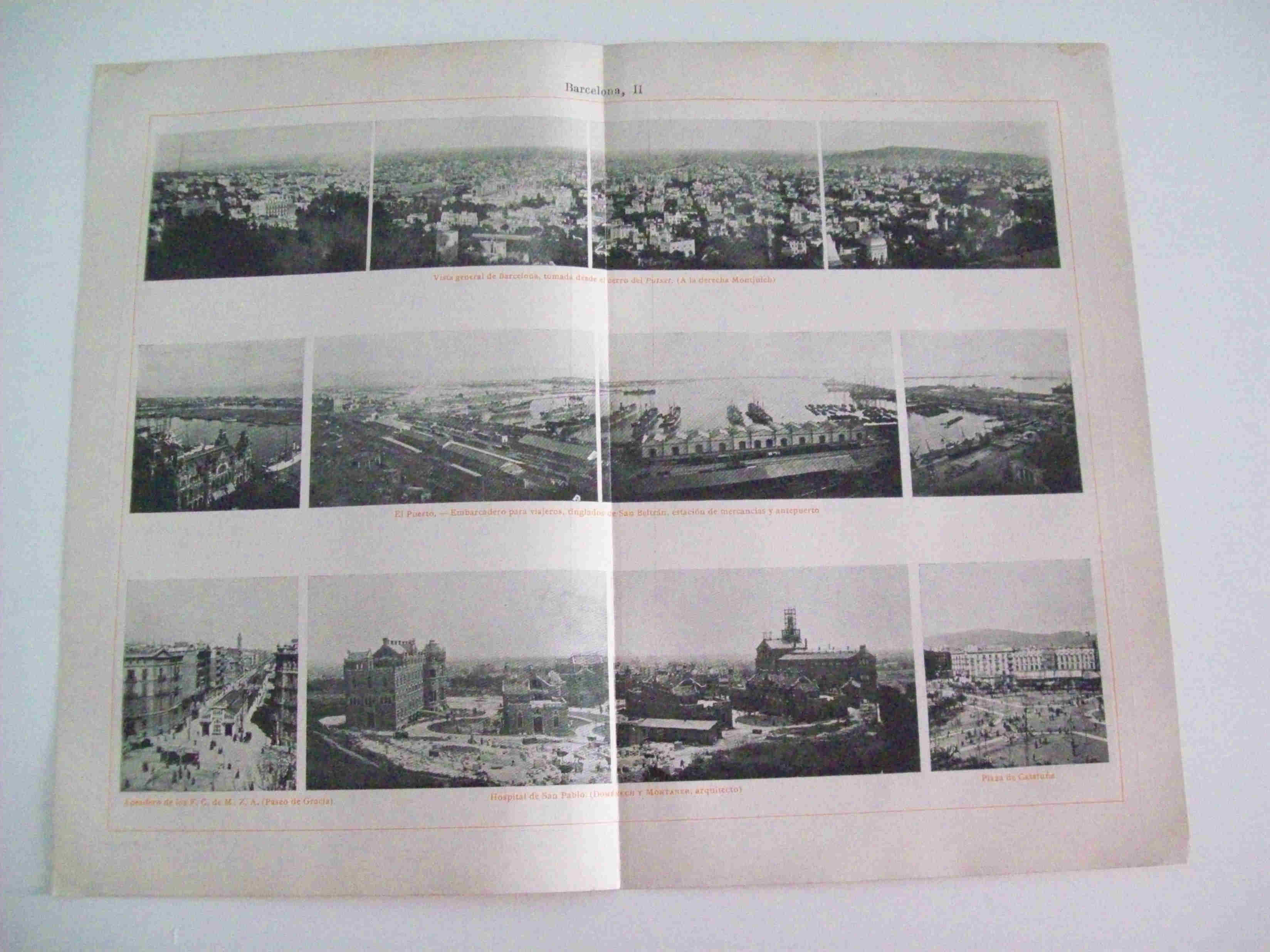 LAMINA ESPASA 9765: Vistas generales de Barcelona