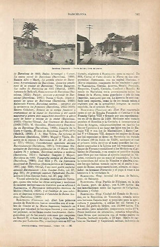 LAMINA ESPASA 9774: Vistas de Barcelona Venezuela
