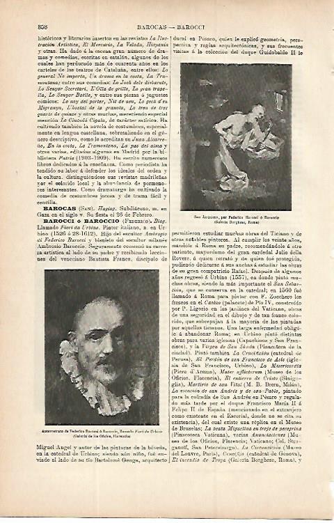 LAMINA ESPASA 9786: San Jeronimo y Autorretrato de Baroccio