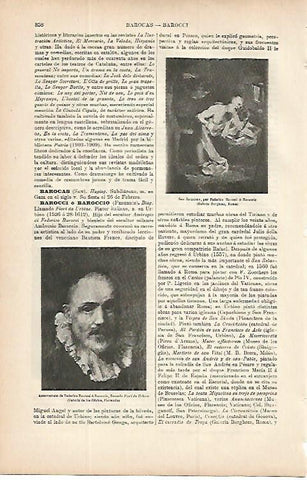 LAMINA ESPASA 9786: San Jeronimo y Autorretrato de Baroccio