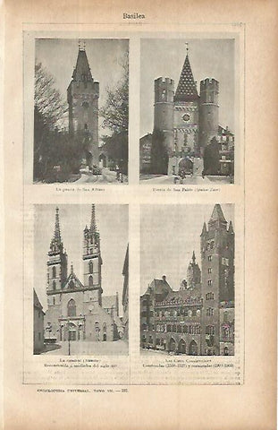 LAMINA ESPASA 9808: Catedral de Basilea Suiza