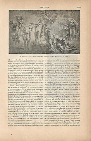 LAMINA ESPASA 9839: el bautismo de Cristo por Rubens