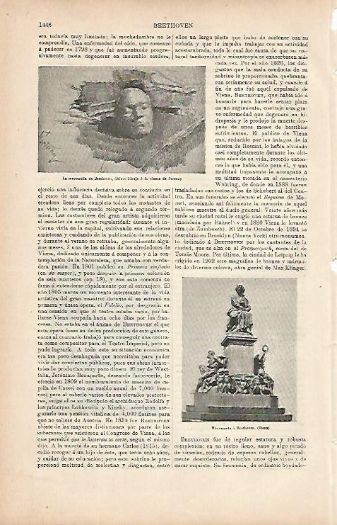 LAMINA ESPASA 9870: Monumento a Beethoven en Viena